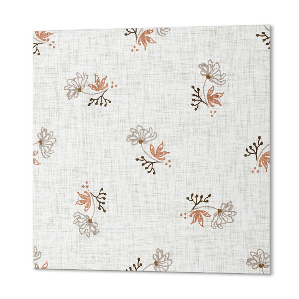 Quadratische wandpaneel Blumenmuster
