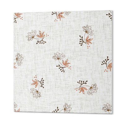 Quadratische wandpaneel Blumenmuster
