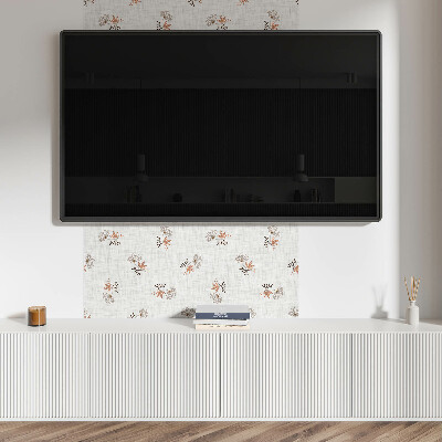 Quadratische wandpaneel Blumenmuster
