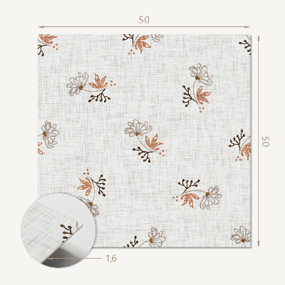 Quadratische wandpaneel Blumenmuster