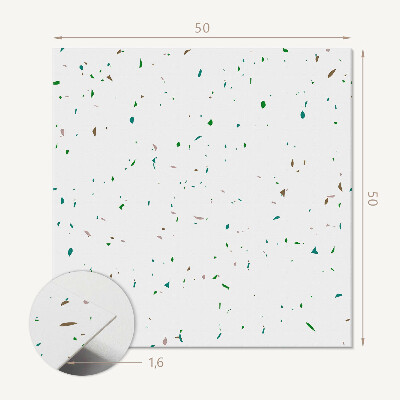 Quadratische wandpaneel Spotdesign in abstrakter Form