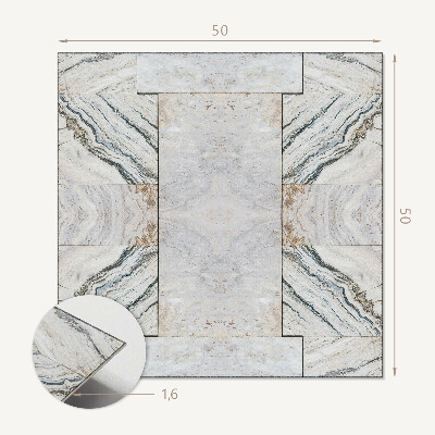 Quadratische wandpaneel selbstklebend Von Stein inspiriertes Design