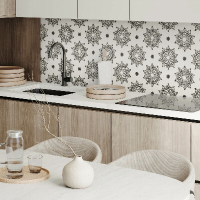 Quadratische wandpaneel selbstklebend Mesh-Mandala-Muster