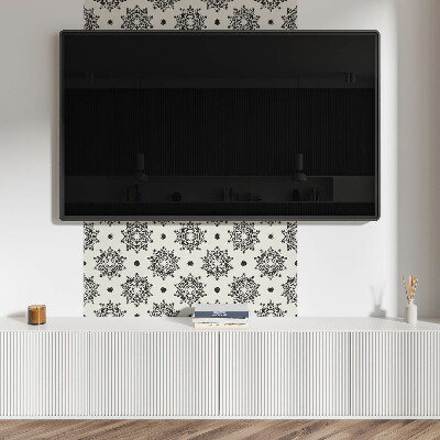Quadratische wandpaneel selbstklebend Mesh-Mandala-Muster
