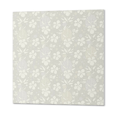 Quadratische wandpaneel selbstklebend Blumenmuster