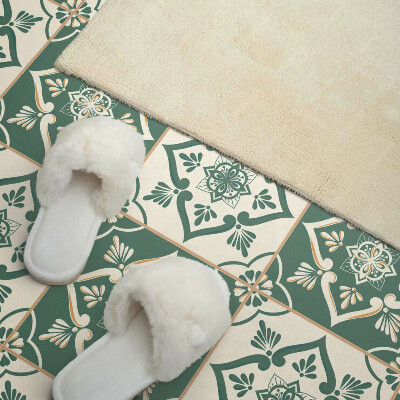 Quadratische wandpaneel selbstklebend Blumenmuster auf Glasur