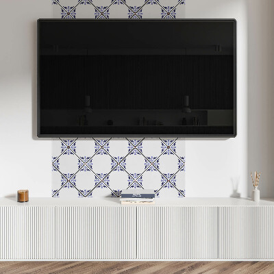Quadratische wandpaneel selbstklebend Blumenmuster-Stil