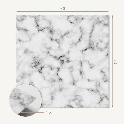 Quadratische wandpaneel Edler Marmor mit dezenter Maserung