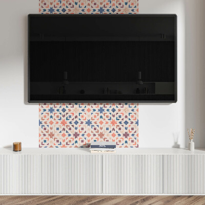 Quadratische wandpaneel selbstklebend Symphonie der Formen in der Geometrie