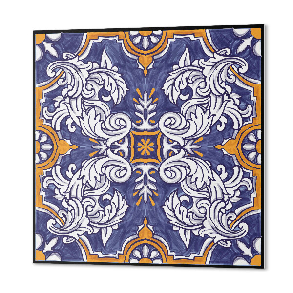 Quadratische wandpaneel Ornamente im floralen Stil
