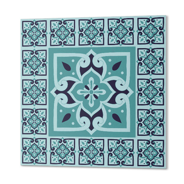 Quadratische wandpaneel Blumenmuster in moderner Version