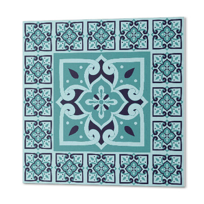 Quadratische wandpaneel Blumenmuster in moderner Version