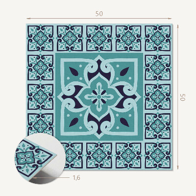 Quadratische wandpaneel Blumenmuster in moderner Version