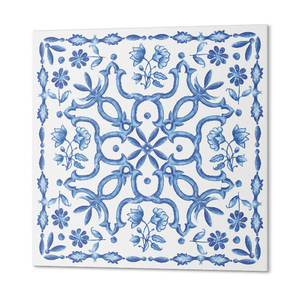 Quadratische wandpaneel selbstklebend Dekoratives Blumenmotiv