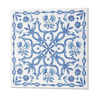 Quadratische wandpaneel selbstklebend Dekoratives Blumenmotiv