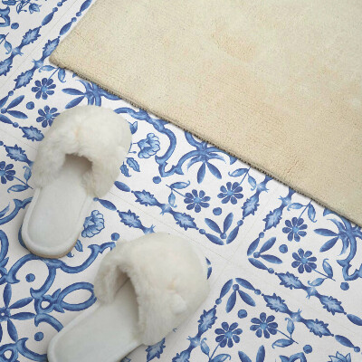 Quadratische wandpaneel selbstklebend Dekoratives Blumenmotiv