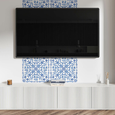 Quadratische wandpaneel selbstklebend Dekoratives Blumenmotiv
