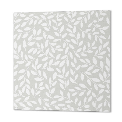 Quadratische wandpaneel Elegantes Blattmuster
