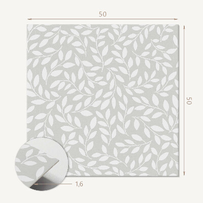 Quadratische wandpaneel Elegantes Blattmuster