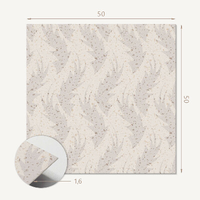 Quadratische wandpaneel Blattdesign