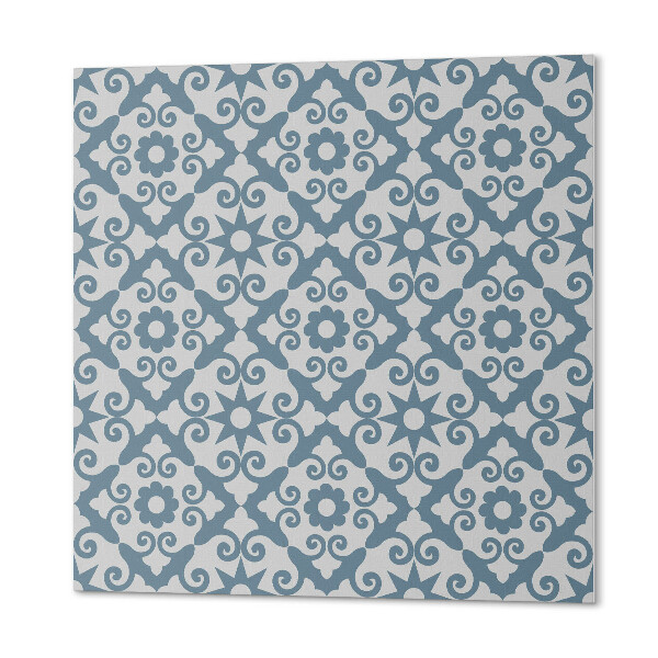 Quadratische wandpaneel selbstklebend Stilvolle Ornamente mit floralem Motiv