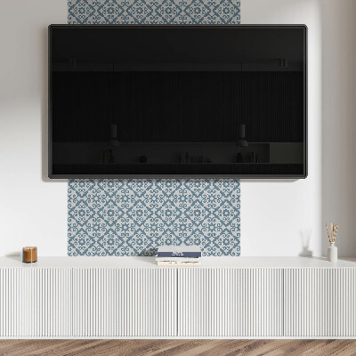 Quadratische wandpaneel selbstklebend Stilvolle Ornamente mit floralem Motiv