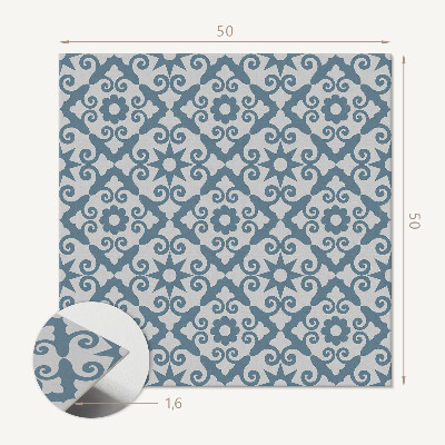 Quadratische wandpaneel selbstklebend Stilvolle Ornamente mit floralem Motiv