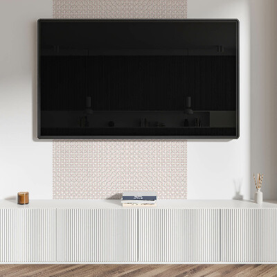 Quadratische wandpaneel selbstklebend Mesh-Kreise im modernen Stil