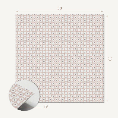 Quadratische wandpaneel selbstklebend Mesh-Kreise im modernen Stil