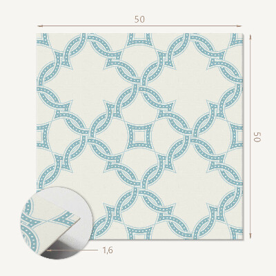Quadratische wandpaneel Mesh-Webarten im künstlerischen Stil