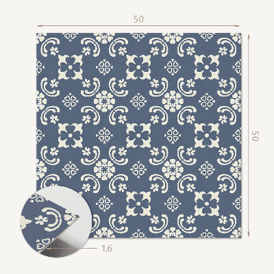 Quadratische wandpaneel selbstklebend Blumenmuster
