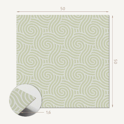 Quadratische wandpaneel Dynamisches Spiralwellenmuster