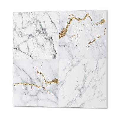 Quadratische wandpaneel Marmor mit eleganter Maserung