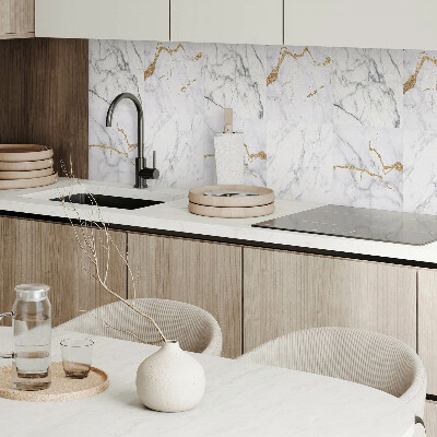 Quadratische wandpaneel Marmor mit eleganter Maserung