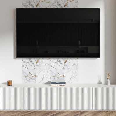 Quadratische wandpaneel Marmor mit eleganter Maserung