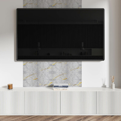 Quadratische wandpaneel selbstklebend Marmordesign mit eleganter Note