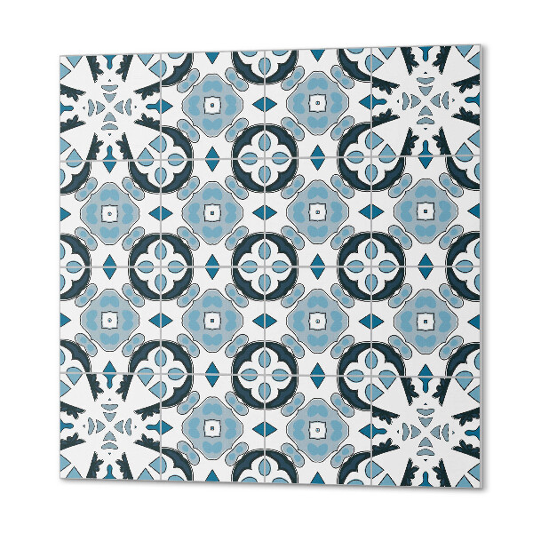 Quadratische wandpaneel Gekachelte geometrische Kompositionen