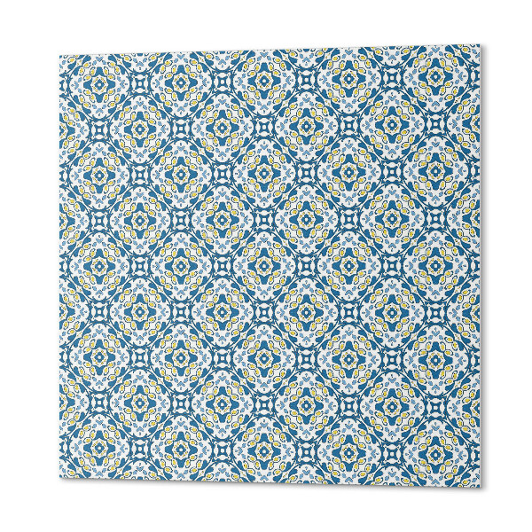 Quadratische wandpaneel selbstklebend Geometrisch mit floralem Muster