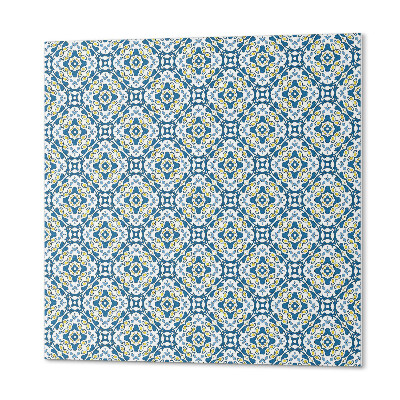Quadratische wandpaneel selbstklebend Geometrisch mit floralem Muster