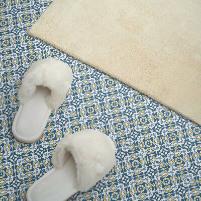 Quadratische wandpaneel selbstklebend Geometrisch mit floralem Muster