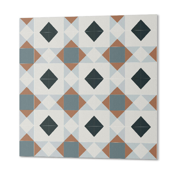 Quadratische wandpaneel Geometrie im Kachelstil