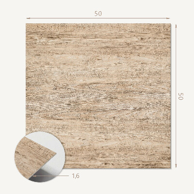 Quadratische wandpaneel Brett im Naturholzstil