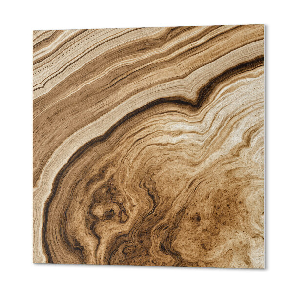 Quadratische wandpaneel Natürliche Holzmotive