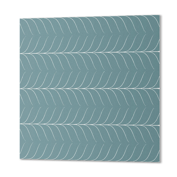 Quadratische wandpaneel selbstklebend Blattmotiv in geordneter Form