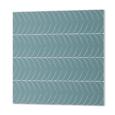 Quadratische wandpaneel selbstklebend Blattmotiv in geordneter Form
