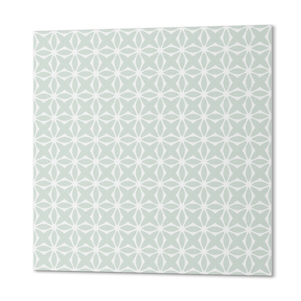 Quadratische wandpaneel selbstklebend Blumen in dynamischer geometrischer Form
