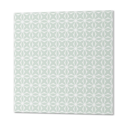 Quadratische wandpaneel selbstklebend Blumen in dynamischer geometrischer Form