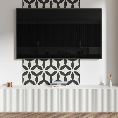 Quadratische wandpaneel selbstklebend Künstlerisches Design mit Flossen