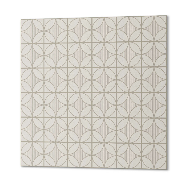 Quadratische wandpaneel Stilvolle Kreise im geometrischen Design