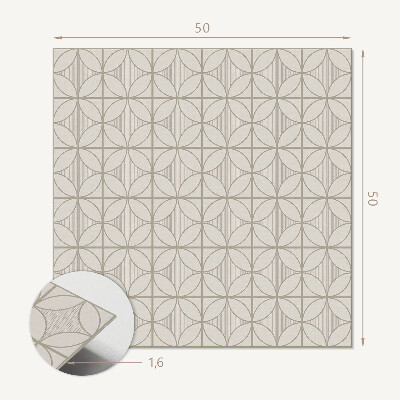 Quadratische wandpaneel Stilvolle Kreise im geometrischen Design